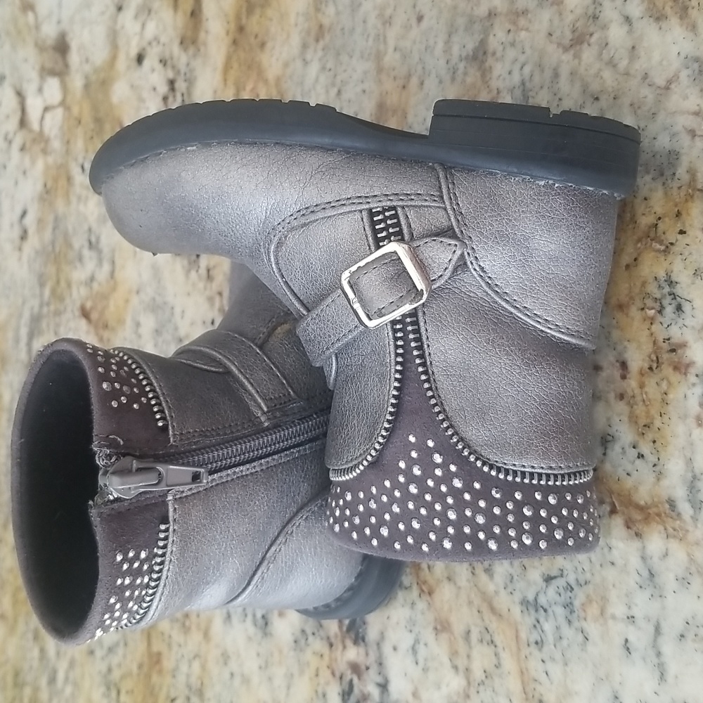 B-Cool Browns Metallic Boots Toddler - Picture 7 of 9